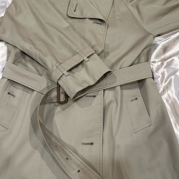 Burrberry Tan Vintage Alex Trench Coat Size XXL - Picture 3 of 7